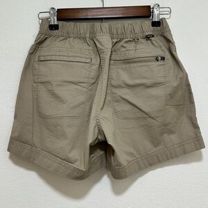 prAna Double Peak Shorts Ripstop Activewear Hiking Khaki Brown Women's size 0